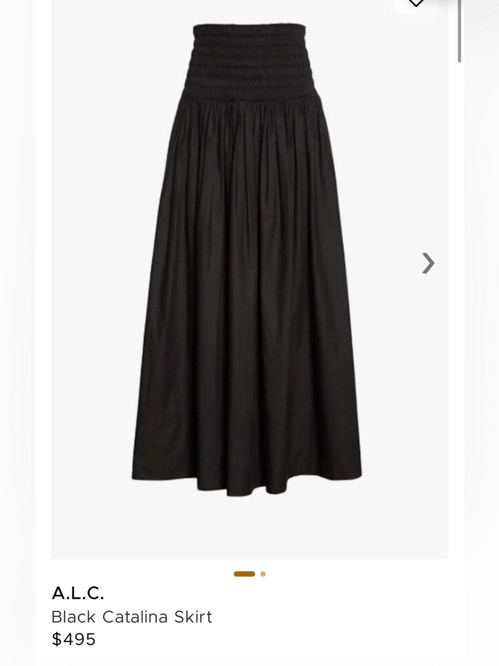 New, A.L.C. maxi skirt